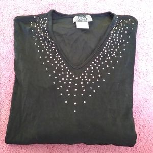 Silky black shirt